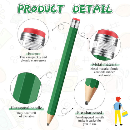 16 Inch Wooden Large Jumbo Pencils Giant Big Funny Wood Pencil with Cap and Eraser Fun Novelty Gifts for Kids School Kindergarten Home Office Prop Supplies(Purple)