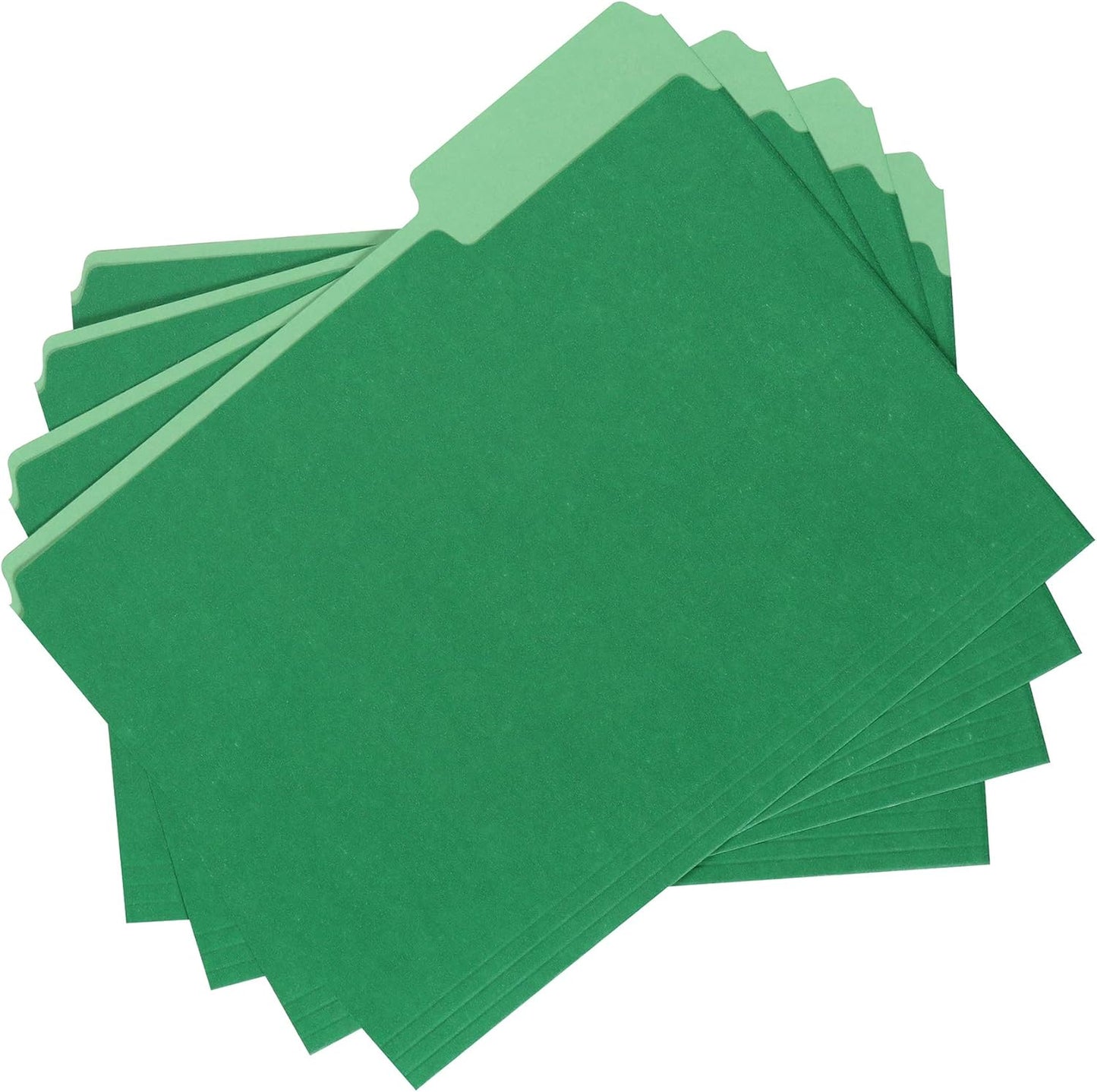 Amazon Basics Manila File Folders, Letter Size, 1/2 Tab in Left and Right Positions, 8.5" x 11", 36-Pack
