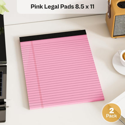 4 Pack Blue Legal Pads 8.5 x 11 Blue Note Pads 8.5 x 11 Notepad 8.5 x 11 Micro Perforated Writing Pads Lined Paper Pads Wide Ruled Pad of Paper 30 Sheets Notebook for Study, To-Do Lists, Office
