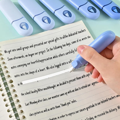 Temiary 12Pcs Cute White Smooth Pull Out Tape, Easy to Use White Correction Pens, 1/5 x 236in Smooth Writing & Aesthetic Office School Supplies (Purple)