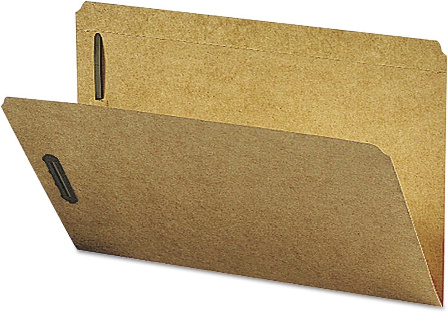 Smead Fastener File Folder, 2 Fasteners, Reinforced 2/5-Cut Tab Right of Center Position, Guide Height, Legal Size, Kraft, 50 per Box (19880)