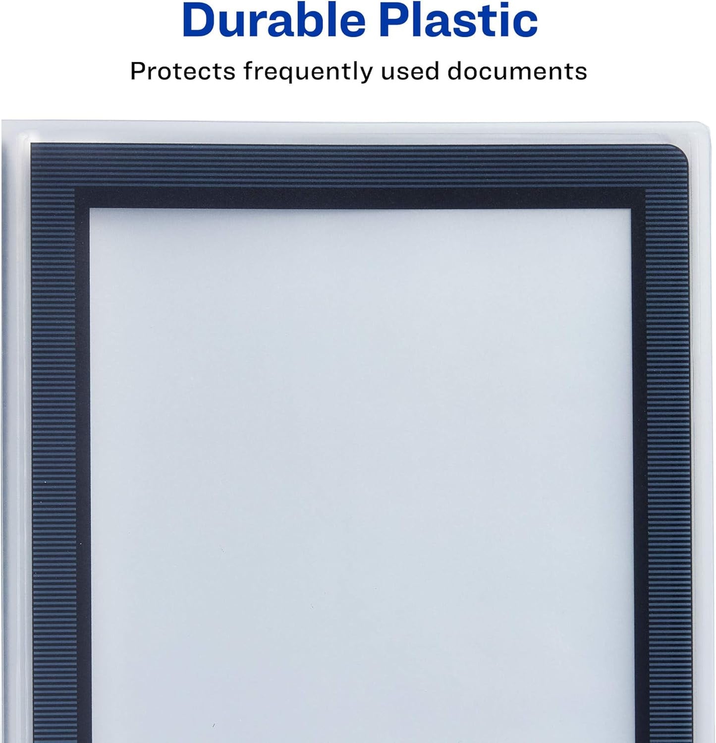 Avery Classic Presentation Book, Clear Front Window for Title Page, 12 Non-stick Pages, 1 White Book (47671)
