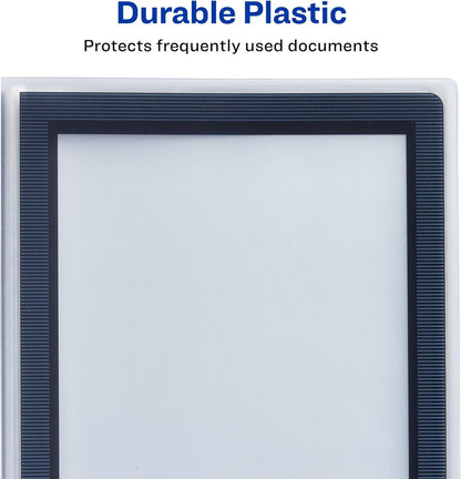 Avery Classic Presentation Book, Clear Front Window for Title Page, 12 Non-stick Pages, 1 White Book (47671)