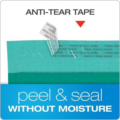 Quality Park Bubble Mailers, 8.5 x 11 Shipping Envelopes, Water Resistant White Poly Padded Envelopes, Redi-Strip Peel Off Closure, 25/Box (QUA85859)