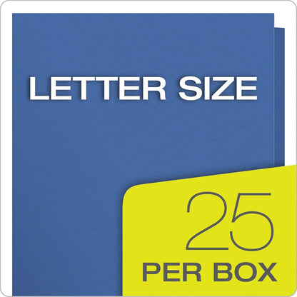 Oxford Two-Pocket Folders w/Fasteners, Red, Letter Size, 25 per Box (57711)