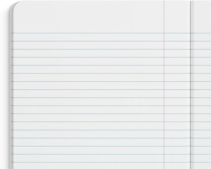 STAPLES Poly Composition Notebook, 9.75” x 7.5”, Wide Ruled, 70 Sheets, Assorted Colors