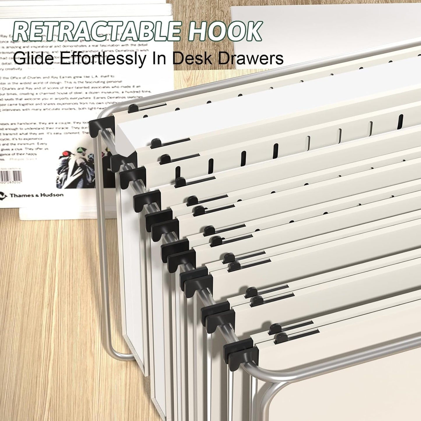 Plastic Hanging File Folder Letter Size,12 Pack Reinforced Heavy Duty Hanging Folders,Sturdy File Cabinet Folders,Black Hanging File Folder with Tabs,Hanging Folders for Filing Cabinet