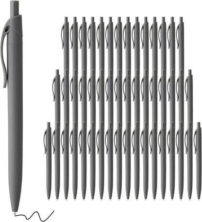 deegtran Pens Bulk, 50 Pack No Bleed Click Pens, Wholesale Retractable Ballpoint Pens, Pen Medium Point, Smooth Ink Pen, 1.0MM Blue Ink