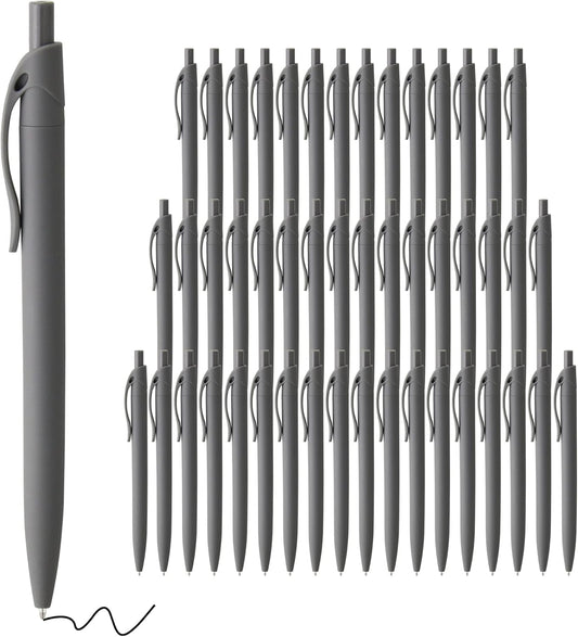 deegtran Pens Bulk, 50 Pack No Bleed Click Pens, Wholesale Retractable Ballpoint Pens, Pen Medium Point, Smooth Ink Pen, 1.0MM Blue Ink