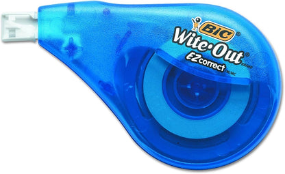 BIC Wite-Out Brand EZ Correct Correction Tape, White, 6 Count