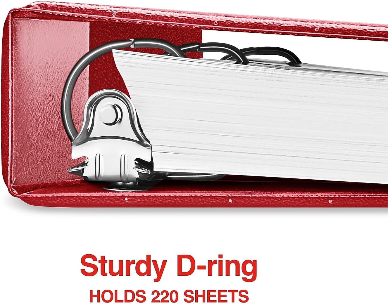 Staples Standard 2-Inch 3-Ring View Binder, Holds Up to 450 Sheets, Orange, Durable Binder for Office & School