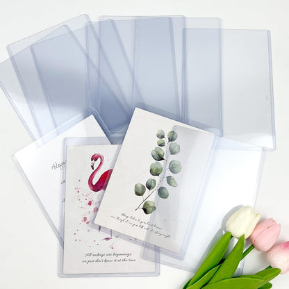 8.5" x 11" Hard Plastic Sheet Protectors, Rigid Clear Waterproof Protectors, Paper Sleeves Photo Plastic Sleeves (14 Pack)