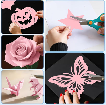 40 Sheets Colored Cardstock, 8.5 x 11 Construction Paper, Black Card Stock Paper, Cardstock Printer Paper for Halloween,Mothers Day, Christmas, Wedding Invitations, DIY Cards, Photo, Art and Crafts