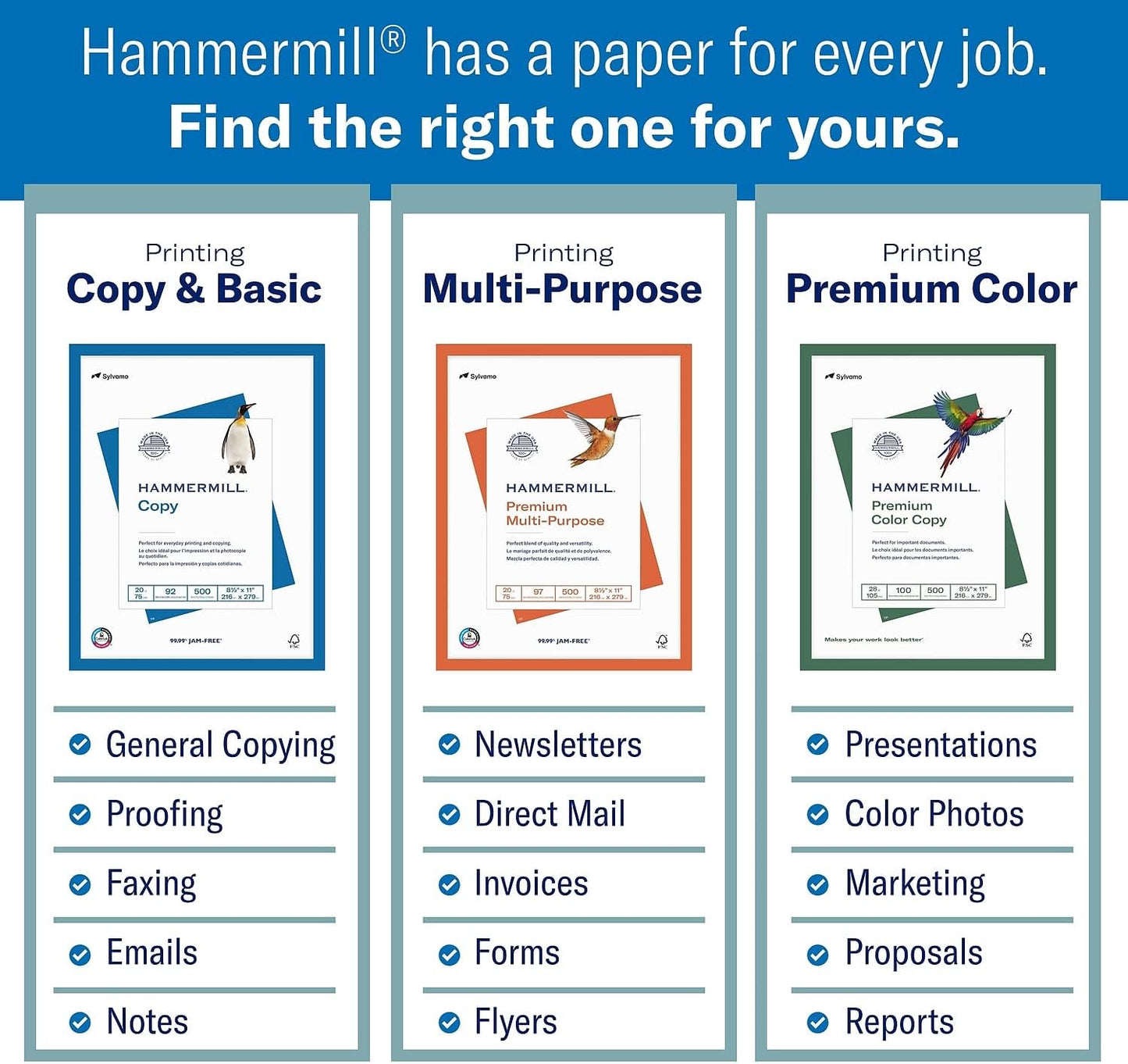 Hammermill 125534 Laser Print Office Paper, 98 Brightness, 28lb, 8-1/2 x 11, White, 500 Shts/Ream