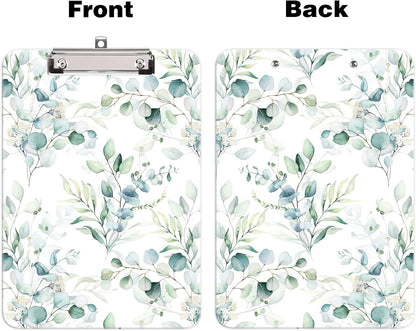 Hongri Plastic Cute Clipboard, Letter Size for Students, Teacher, Woman and Kids, Low Profile Clip, Decorative Pattern, Size 9 x 12.5 in, Dream Marble