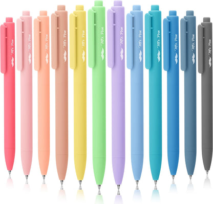 Mr. Pen- Retractable Gel Pens, 12 Pack, Colorful Ink, Fine Point 0.7mm, Fast Dry, Smooth Writing, Cute Pens for Drawing, Writing Planner and School Supplies