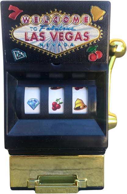 Slot Machine Magnet Pencil Sharpner Las Vegas Casino Party Decorations – Great for Themed Cake and Cupcake Toppers for Casino Night or Birthday Parties