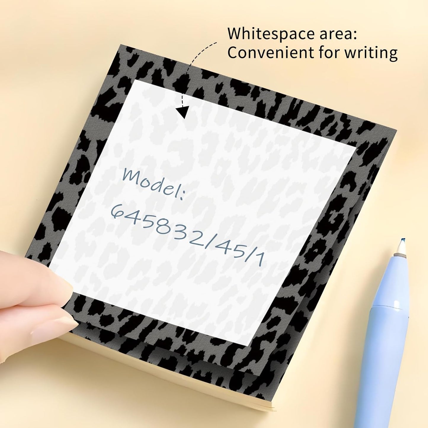 Sticky Notes 3x3 Inch, 2 Pads Cute Self-Stick Note Pads, Strong Adhesive Notepads for Office, Home, School, Organization and Reminders Watercolor Wildflowers