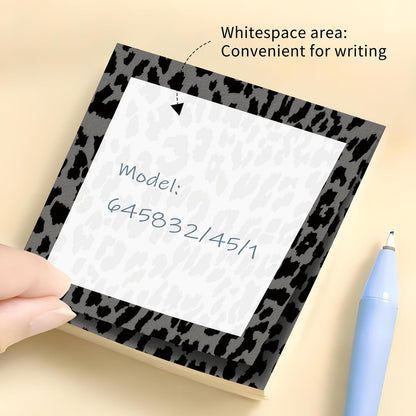 Sticky Notes 3x3 Inch, 2 Pads Cute Self-Stick Note Pads, Strong Adhesive Notepads for Office, Home, School, Organization and Reminders Watercolor Wildflowers