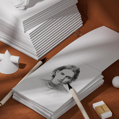 Notepads 3x5, 6 Pack Small Note Pads, Server Note Pad, Scratch Pads 3x5, Memo Pads White Paper, 50 Sheets per Blank Note pads 3''x5'', Small Writing Pads Pocket Notepads for Office School Home Supplies