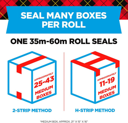 Scotch Heavy Duty Shipping Packing Tape, Clear, Shipping and Packaging Supplies, 1.88 in. x 54.6 yd., 1 Tape Roll
