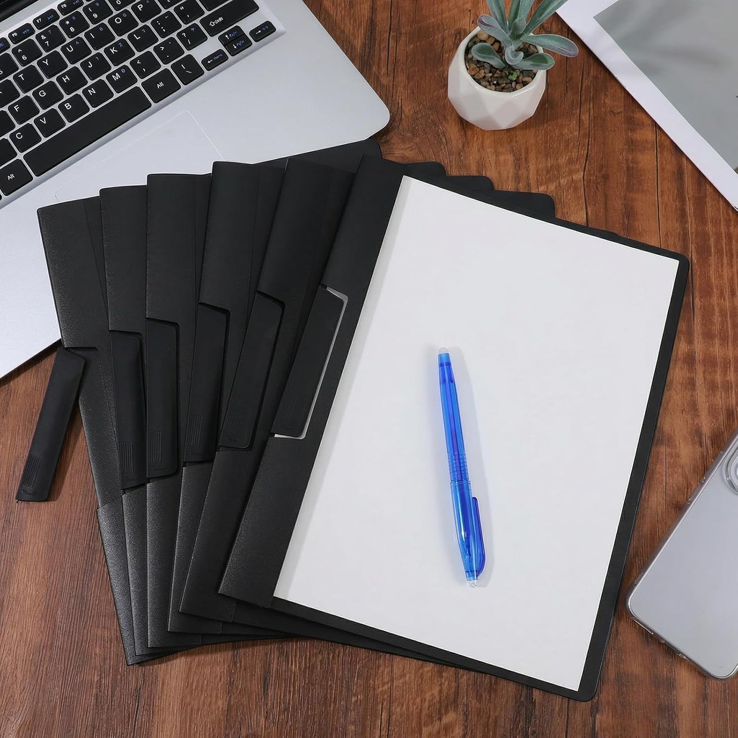 24 Pcs Clear Report Covers with Rotary Clip, 11.4 x 9 Inch Letter Size Presentation Folders Resume Folders for Business Files Report Document Interview