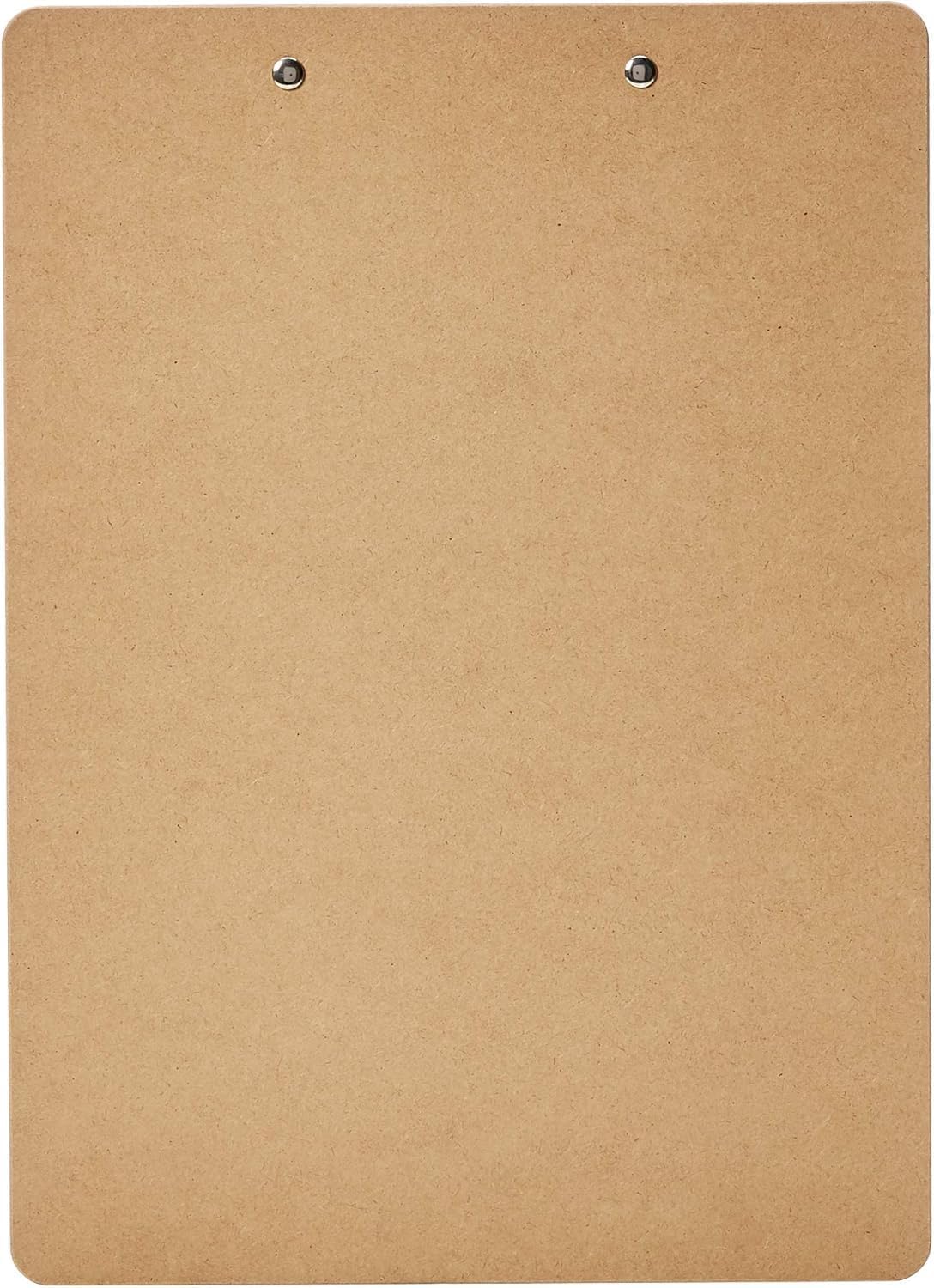 Amazon Basics Hardboard Office Clipboard, Low-Profile, Letter Size, 9" x 12.5", Brown, 6-Pack