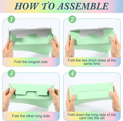 Pasimy 25 Pcs Pastel Cardboard Magazine File Holder Magazine Organizer Book Bin with Label Sticker Multicolor File Storage Box for Desk Shelves Document School Classroom Home Office Supplies
