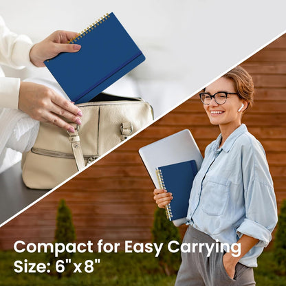 Taja Lined Spiral Journal Notebook for Women & Men, 140 Pages, College Ruled Hardcover Notebook for Work & Note Taking, Journals for Writing, A5(5.7" x 7.9") - Green