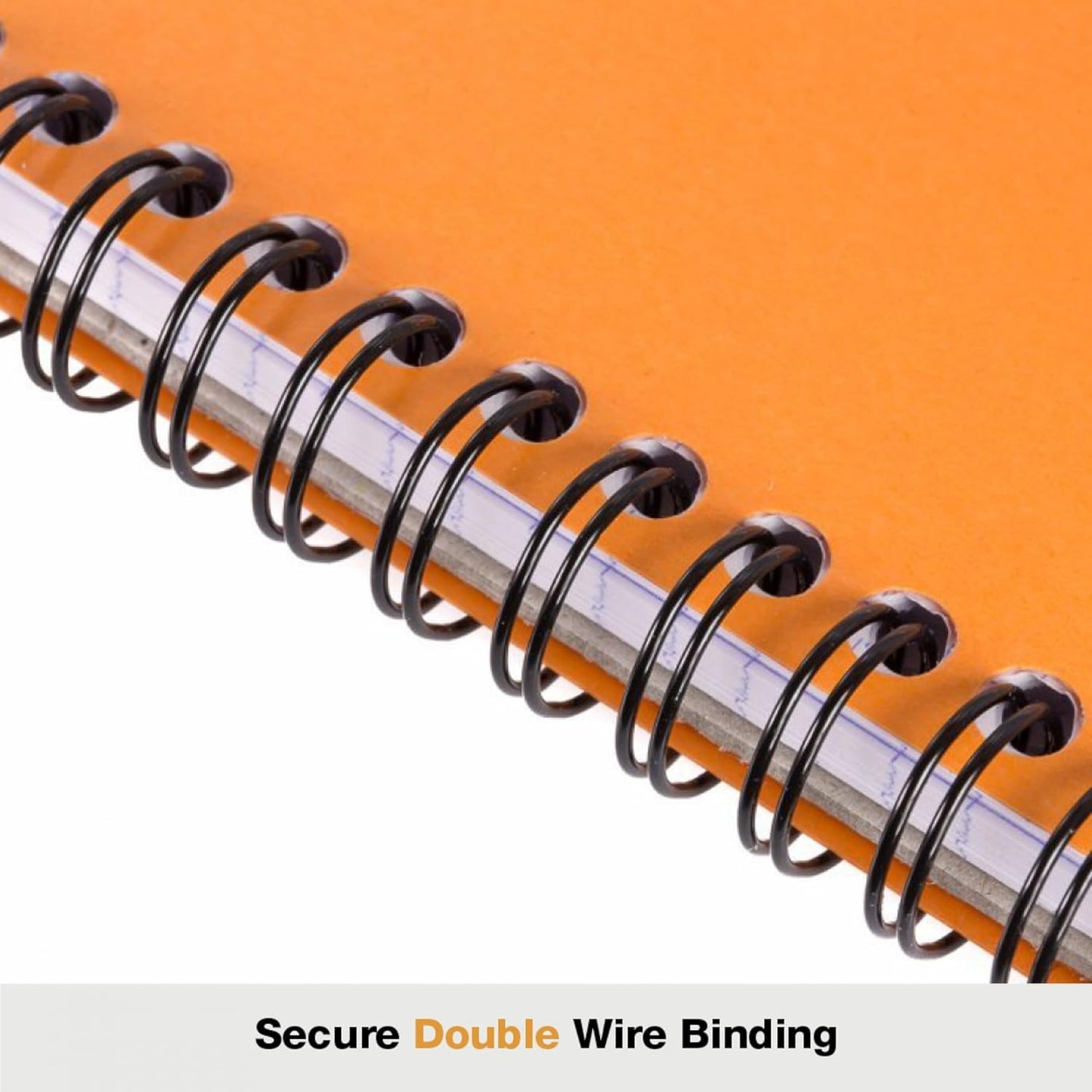 Rhodia Wirebound Notebooks - Lined w/ margin 80 sheets 8 1/4 x 11 3/4 in. - Black cover