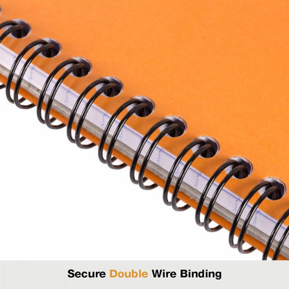 Rhodia Wirebound Notebooks - Lined w/ margin 80 sheets 8 1/4 x 11 3/4 in. - Black cover