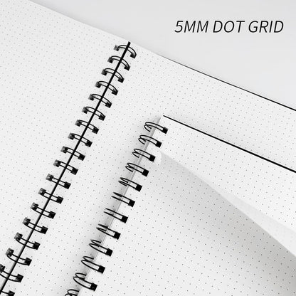 Large Lined Notebook Spiral Notebook 8.5" x 11"-4 Pack LINED Notebook 7mm Ruled Hardcover Notebook 120 Pages 100 GSM Thick Paper Notebook Hardcover Journal for School, Office,Study and Notes