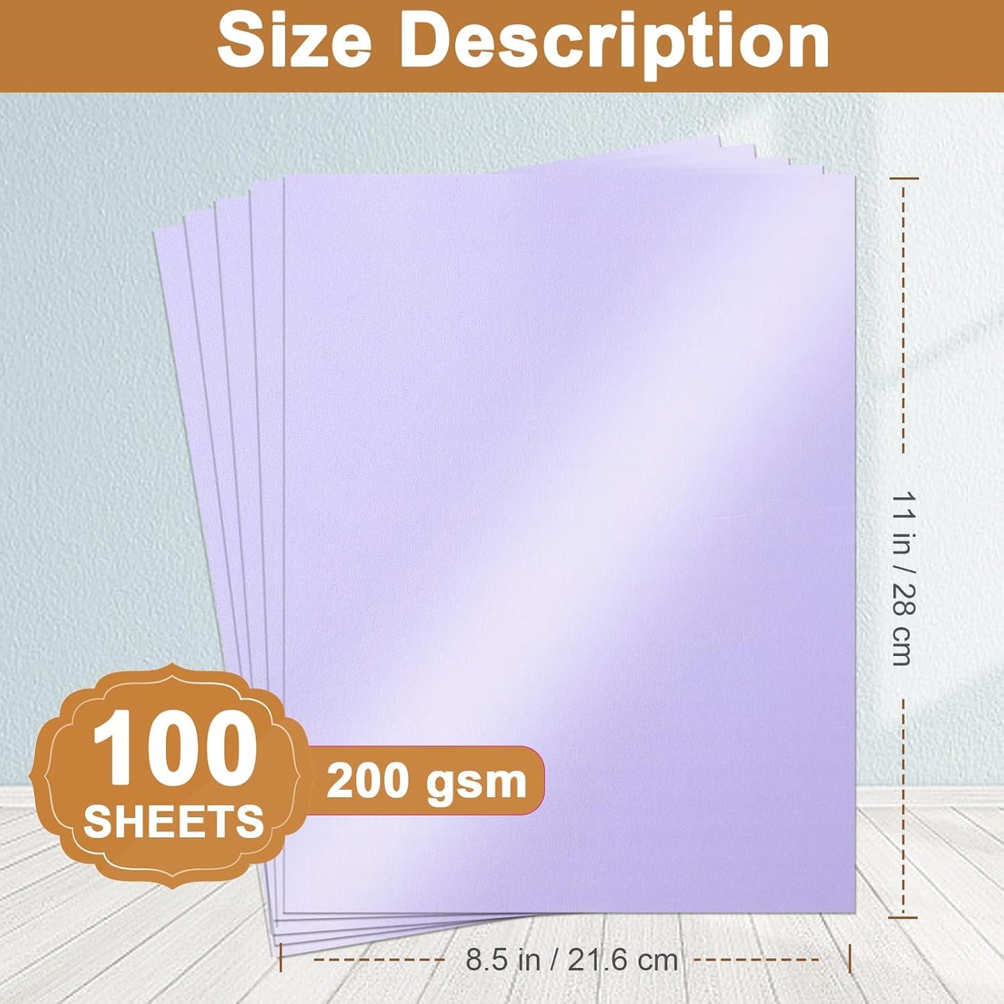 Silunkia 40 Sheets Gold Shimmer Cardstock 8.5 x 11 Certificate Paper, 75lb Craft Paper Card Stock for Cards Making, Birthday Decorations, Wedding Invitations, Greeting Cards