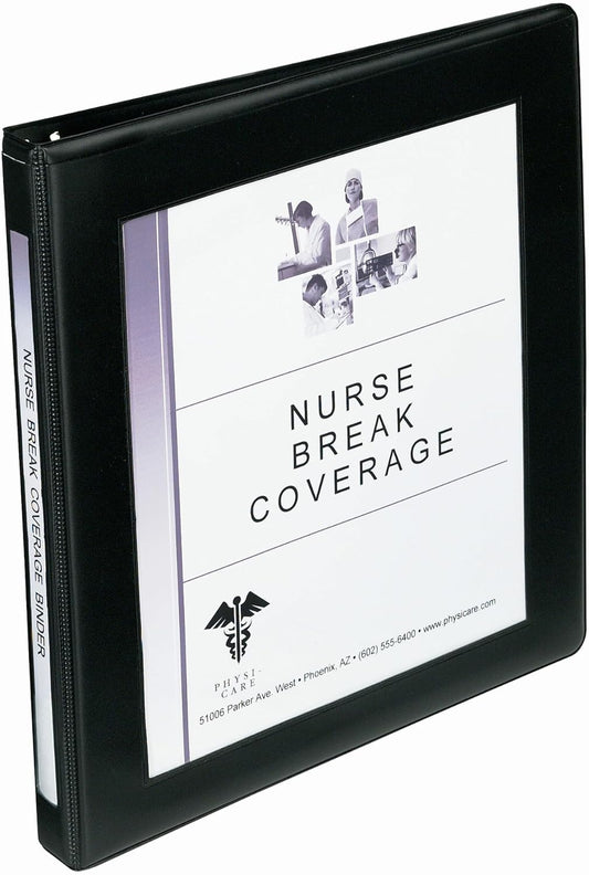 Avery Framed View Binder with 1/2 inch Gap Free Slant Ring, Black (68050)