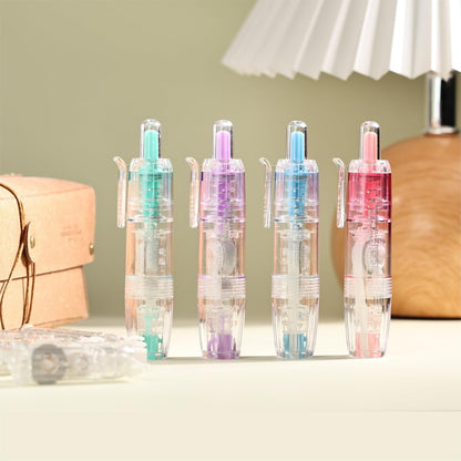 Refillable Correction Tape, 157 ft Total – 2 Pre-Filled Dispensers + 6 Snap-In Refills, School & Office Supplies, Pink &Purple