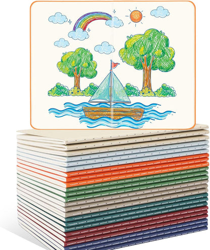 Oucaru 48PCS Pocket Notebook, 3.5" x 5.5", 8 Color, 52 Pages Blank Notebook Mini Notebook Journal, Small Notebook Memo Notepad for Students, Traveler, School Supplies