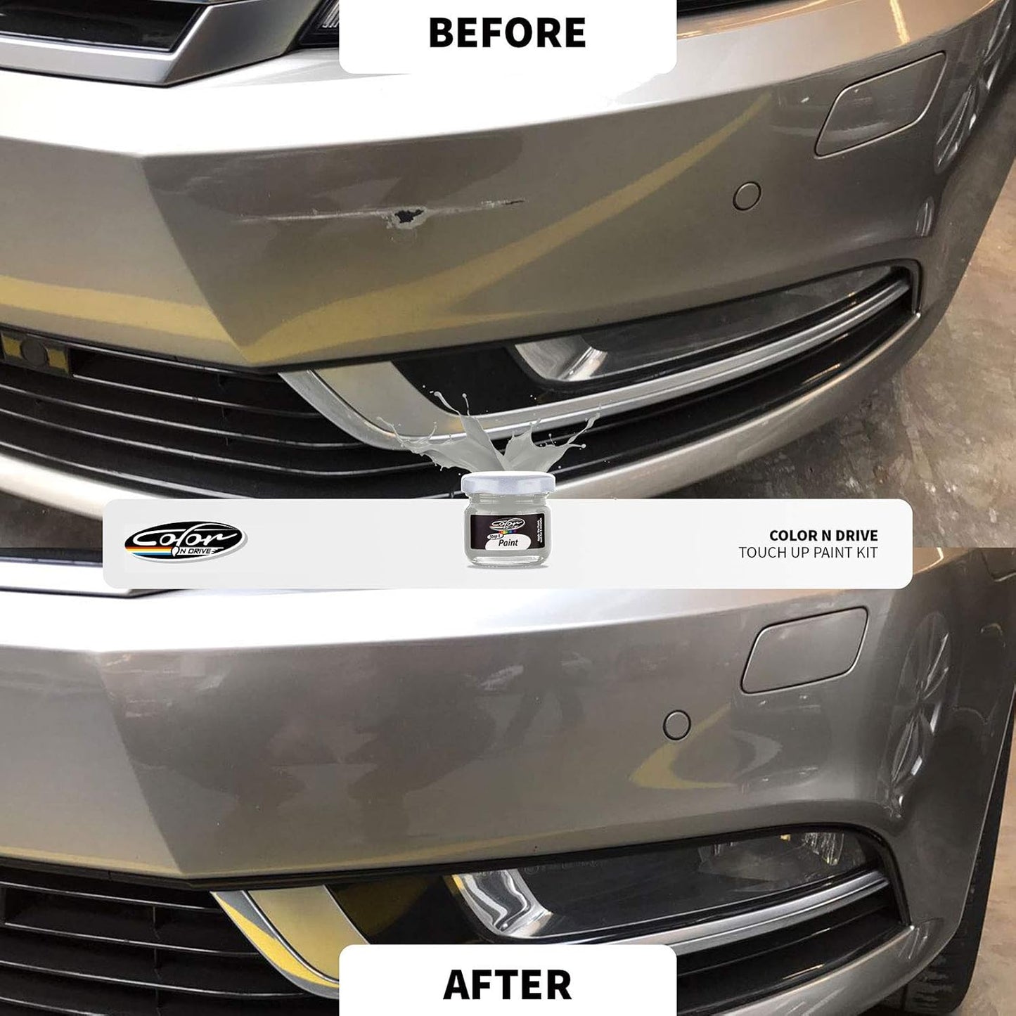 Color N Drive Touch Up Paint - Compatible with BMW Fluid Black (668) - Scratch and Chip Repair Kit - Plus Pack - Colors A