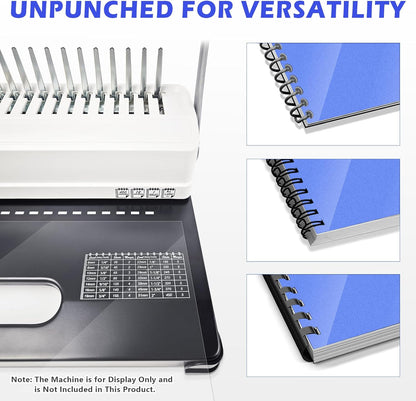 TOTiyea 200 Pack 5 Mil PVC Binding Presentation Covers, Clear Report Covers for Binding,8.5x11 Inches,Letter Size