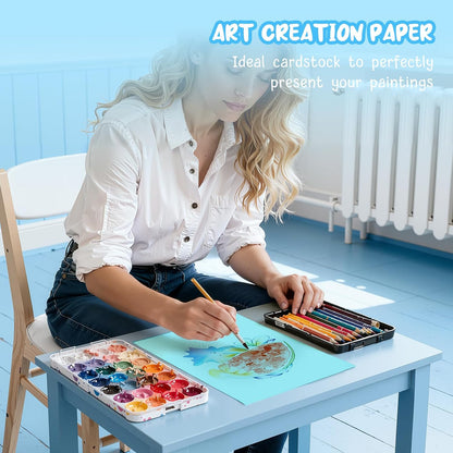 40 Sheets Cream Cardstock Paper 8.5 x 11, Ivory Cardstock Printer Paper 8.5x11, Off White Card Stock Paper 8.5 x 11, 200 GSM Construction Paper for DIY Cards, Greeting Cards, Wedding Invitations
