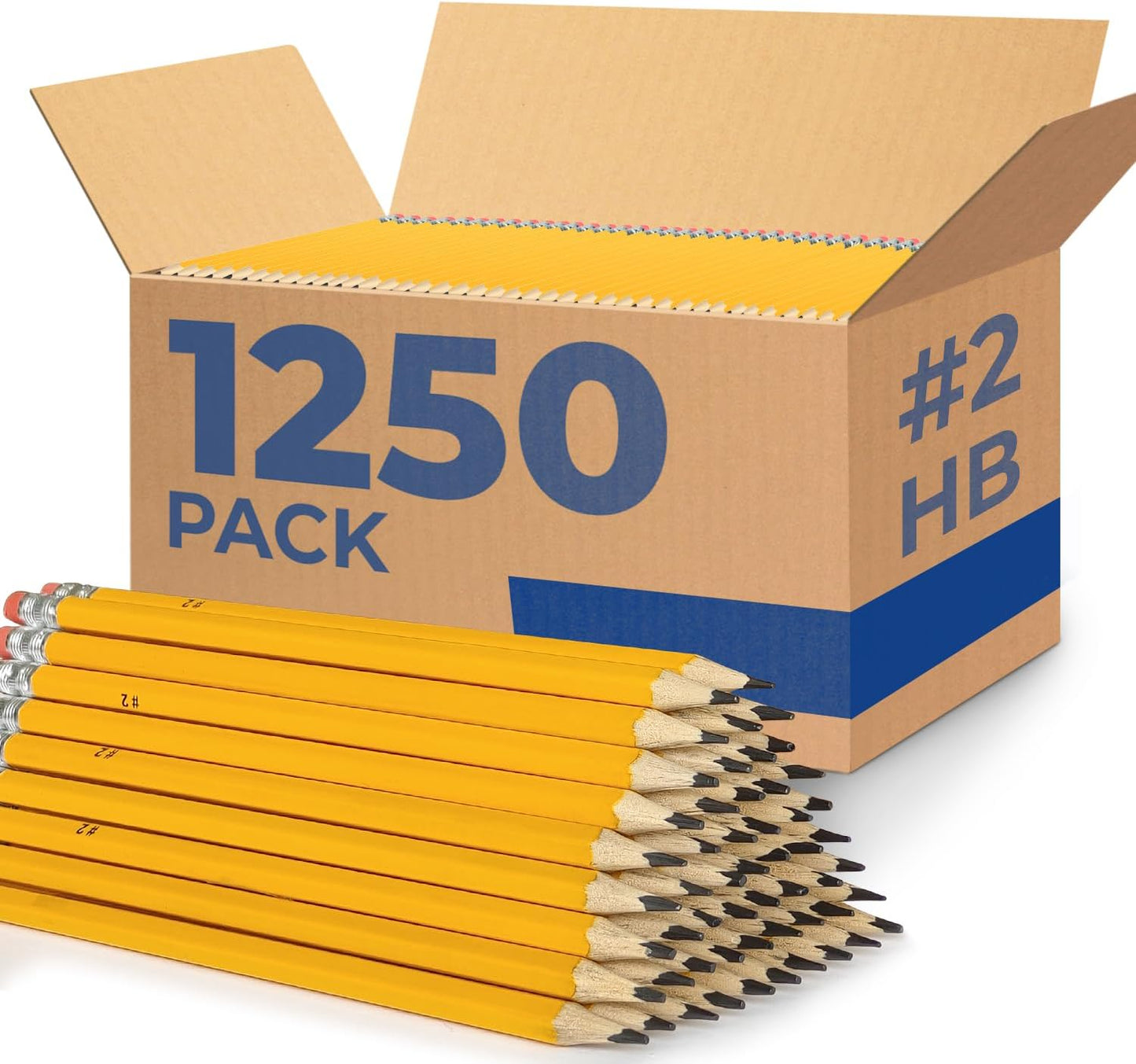 Rosmonde 210 Pack Pre Sharpened Pencils #2, Pencils With Top Erasers, Bulk School & Teacher Supplies, #2 HB, Pre Sharpened for Easy Use, Easy Hold Grip, Bulk Classroom & Office Supplies