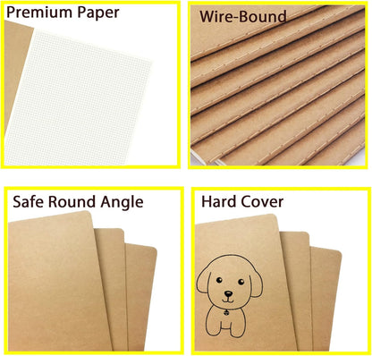 zmybcpack 12 Pack 8.5x11 inch Large Lined Notebook Journals Bulk, 32 sheets / 64 Pages, Sketchbook Composition Notebook Journals Subject Notebooks Planner for College Students Office
