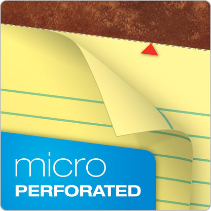 TOPS The Legal Pad Writing Pads, 8-1/2" x 11-3/4", Canary Paper, Legal Rule, 50 Sheets, 12 Pack (7531)