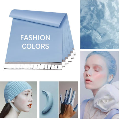 Metronic Poly Mailers 10x13 300 Pcs, Small Shipping Bags for Clothes, Shipping Envelopes for Small Business, Strong Adhensive Mailing Bags, Haze Blue