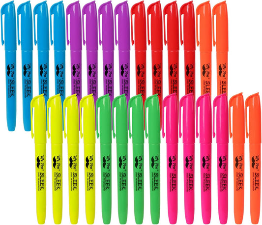 Mr. Pen- Highlighters Assorted Colors, 28 Pack, Chisel Tip, 7 Bright Fluorescent Colors, Quick Dry, Odorless & Non-Toxic Ink