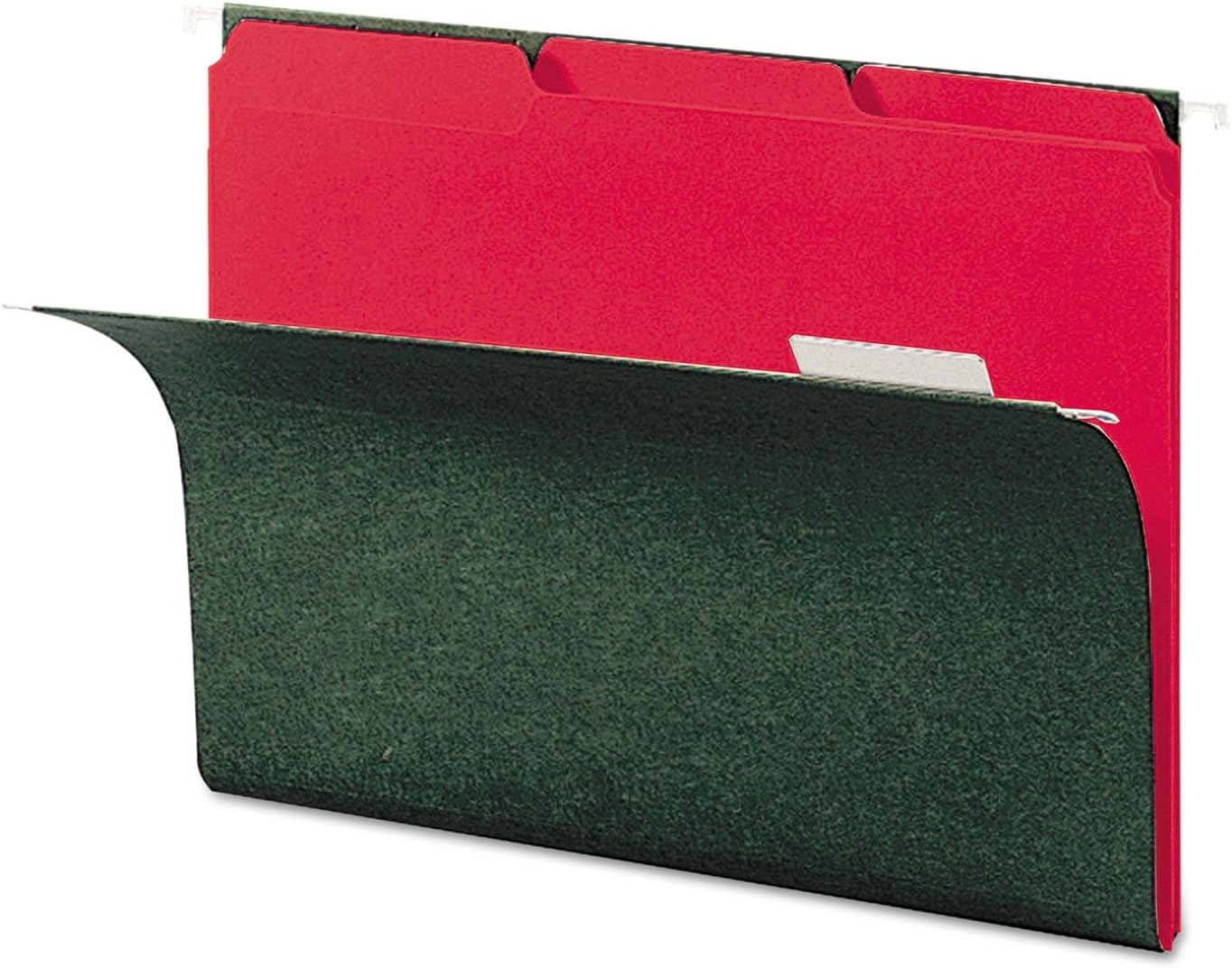 Smead Interior File Folder, 1/3-Cut Tab, Letter Size, Aqua, 100 per Box, Expandable File Folders for Filing Cabinet
