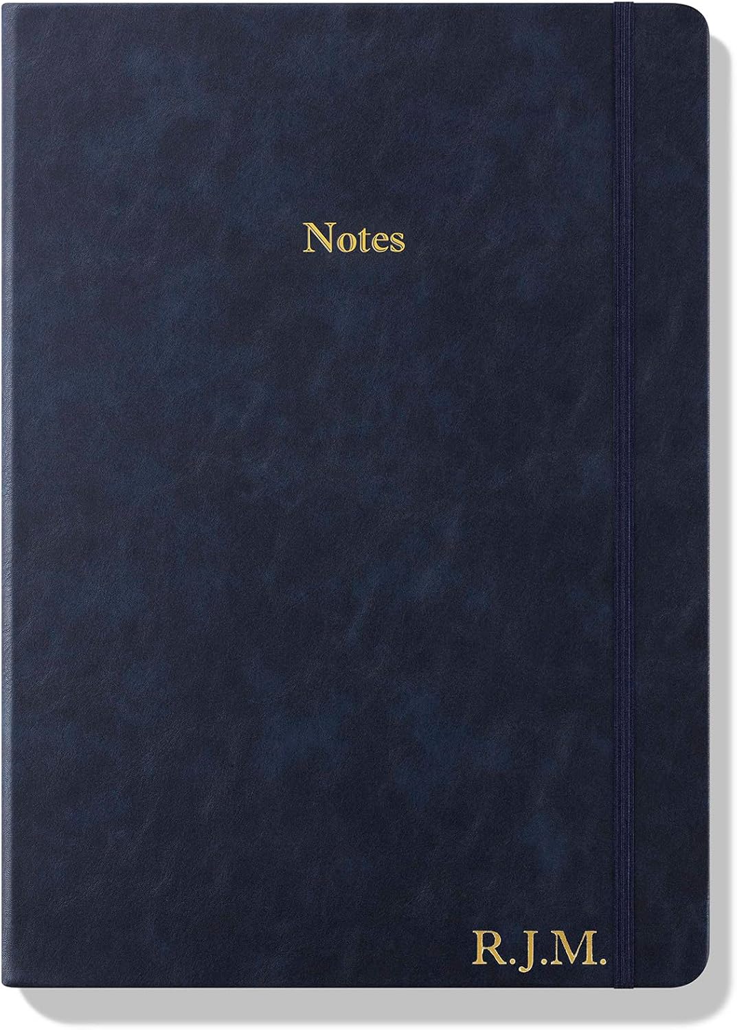 Wykeham's Executive Notebook – 8.5" x 12" – Customization Available (Personalized Black – Lined)