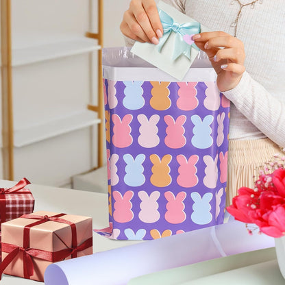 Metronic Cute Poly Mailers 10x13" 50pc Small Shipping Bags, Strong Adhesive Mailers Poly Bags for Business, Waterproof Mailing Envelopes for Packing Shipping Clothes Gifts, Gradient BluePink