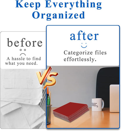 Zzrywuty 50 Packs Two Pocket File Folders with Business Card Slot,Textured Paper,Letter Size,Holds 100 Plus Sheets for School,Office,Business,Royal Blue