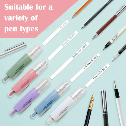 5pcs White Out Correction Tape with 5pcs Replacement Whiteout Tape, Retractable Correction Tape for School, Mini Cute Refillable White Out Tape Pens for Office Note Taking Supplies