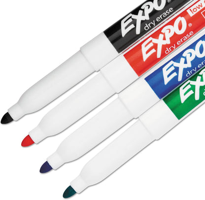 EXPO 86074 Low Odor Dry Erase Marker Fine Point Assorted 4/Set